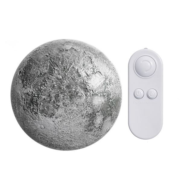 Remote Control LED Moon Night Light Indoor Decor Wall Lamp Creative Lunar Phases LED Wall Light 250*250mm